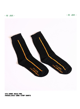 【STS】简约街头百搭条纹袜 白色线条款