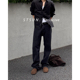 男 Jeans水洗黑灰色直筒row风优雅静奢百搭牛仔裤 STS Rurt