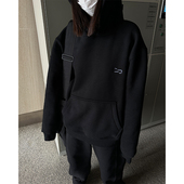 刺绣简约 连帽卫衣cleanfit hoodie基础廓形 百搭 STS Basic