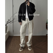 STS Milk Pants奢感精梳棉 筋骨干净百搭直筒Row风休闲裤 长裤