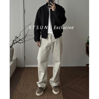 STS精梳棉干净百搭直筒休闲裤