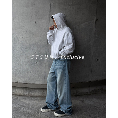 STS分割肩线短宽连帽卫衣