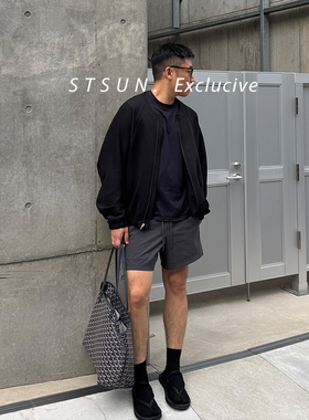 【STS】Lanvi Jacket空气层茧形拼接廓形 短宽慵懒无领夹克外套