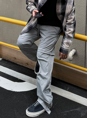 【STS】Walkin Pants立体活褶层次压胶拉链户外运动机能长裤男