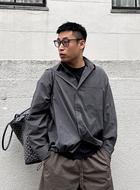 【STS】Room Shirt抗皱肌理泡泡纱 立体剪裁 简约宽松衬衫外套