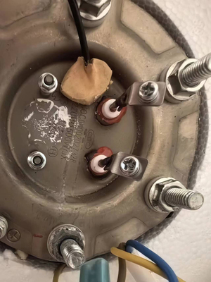 樱花电热水器配件SEH系列通用 加热管圆盘120MM电热棒220V1.5KW