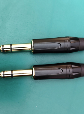 6.35MM大三芯/二芯 麦克风6.5音频接头话筒插头 单声/立体声 焊接