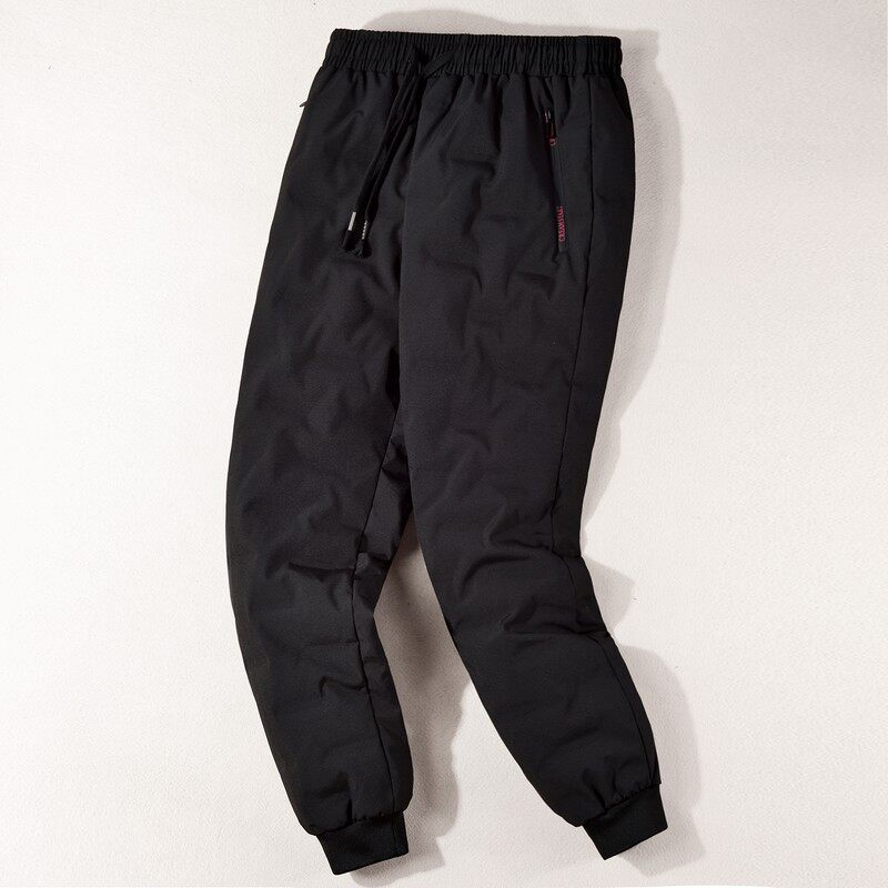 2020冬季羽绒裤男加厚保暖户外大码束脚休闲裤80%白鸭绒，男装棉裤，星座1113