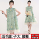 夏款 偏胖女童旗袍连衣裙中大童加肥加大码 宽松国风新中式 古风裙子