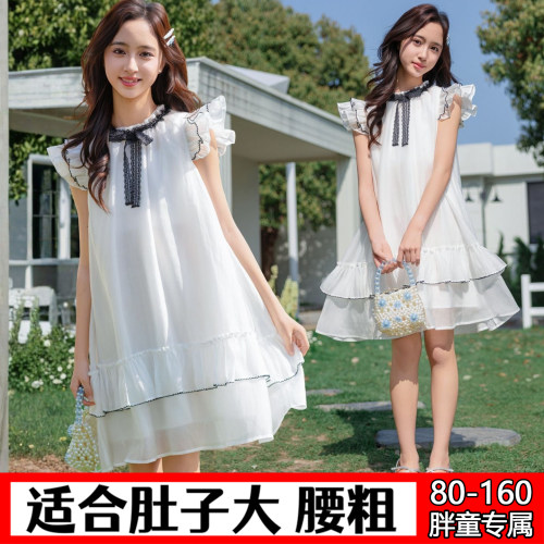 胖女童加肥加大连衣裙80-160斤