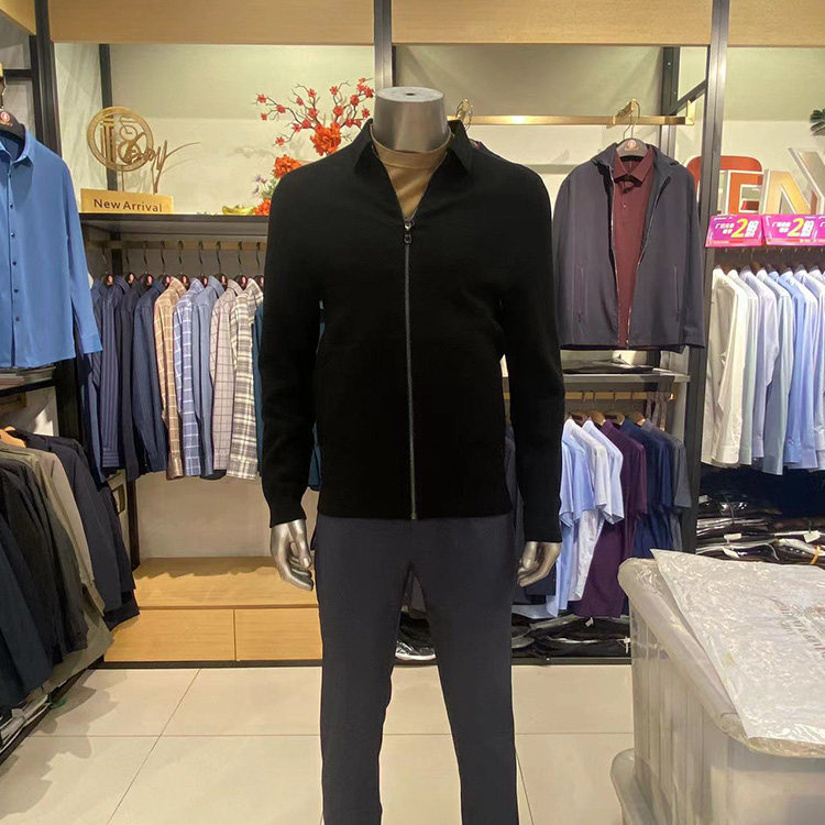凯迪东尼凯文莱德男装正品中青年秋冬新款立领休闲针织外套NQ5006