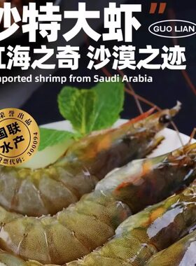 红海之奇高品沙特虾带头盐冻活虾