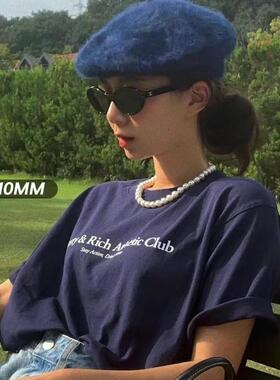 法式慵懒风珍珠项链女新款爆款轻奢小众颈链小米珠叠戴锁骨链