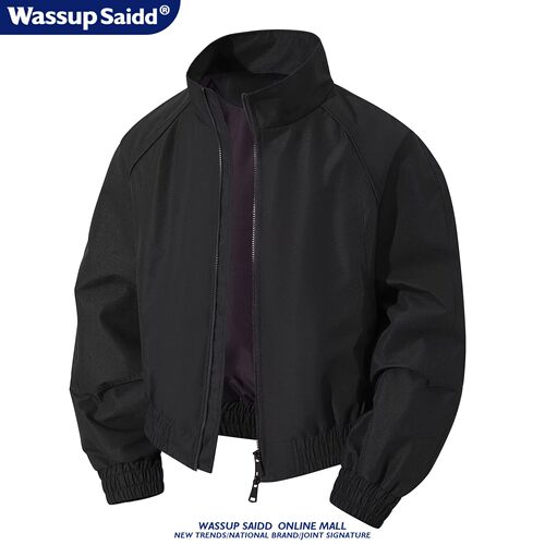 WASSUP SAIDD美式飞行员三防夹克男春季秋cleanfit立领短宽松外套