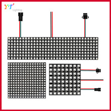 WS2812B全彩尺寸8x8 8x32 16x16CM可编程5V数字图像文字LED像素屏