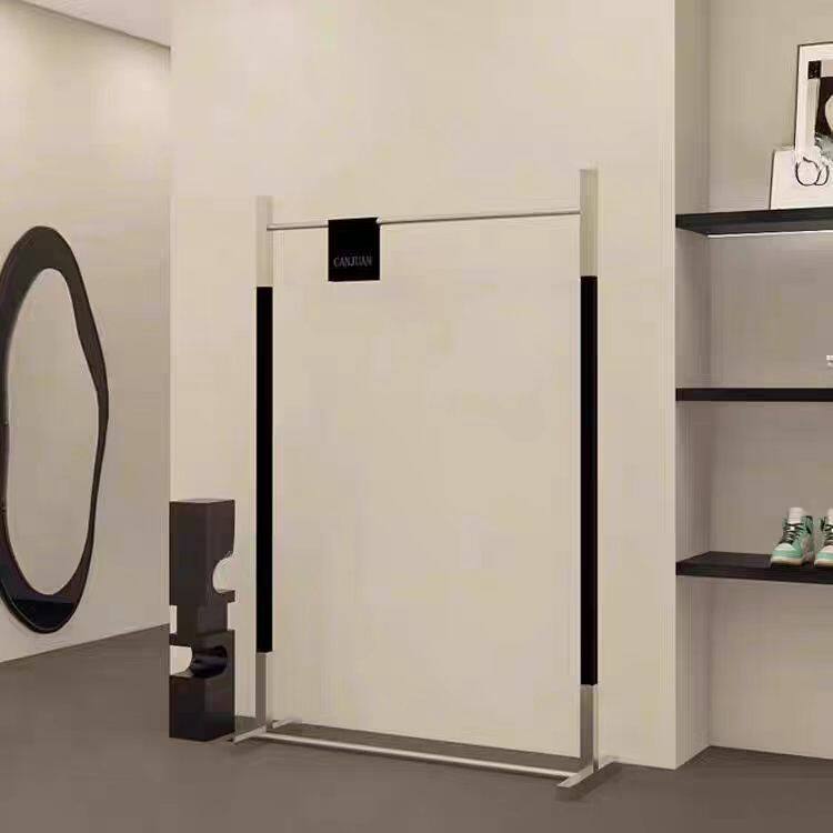 定制女装轻奢服装店展示架上墙不锈钢店亚克力落地式陈列挂衣货架