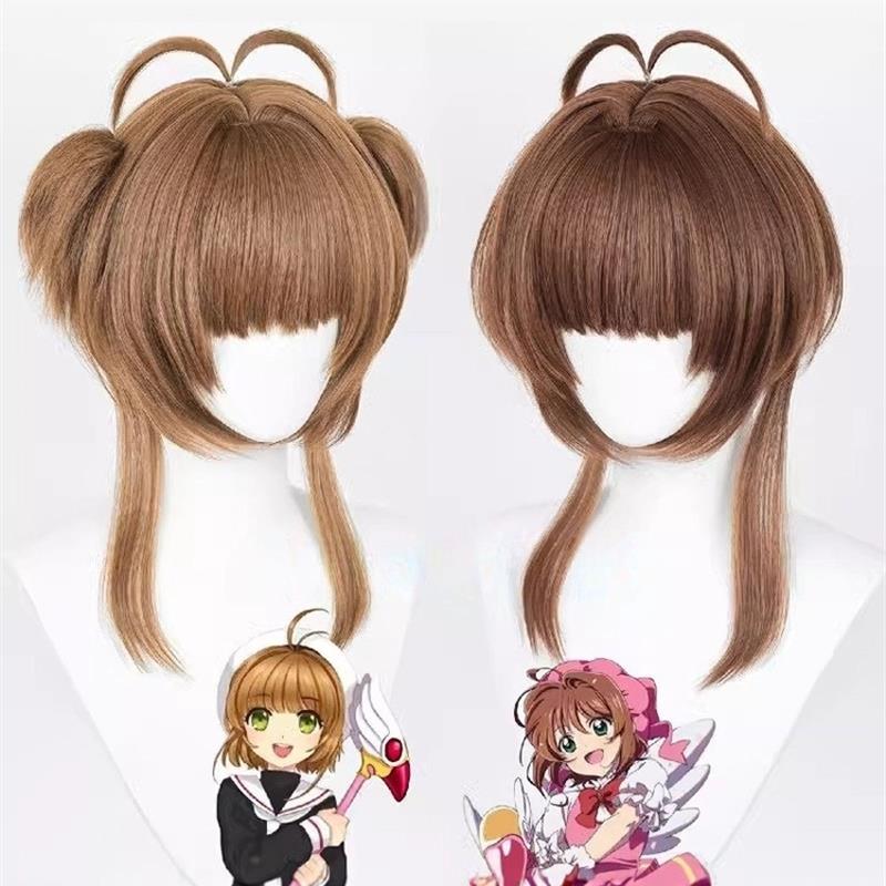 品种樱花Cos假发成品卡片采集者樱花美户樱花模拟头皮顶Cosplay假