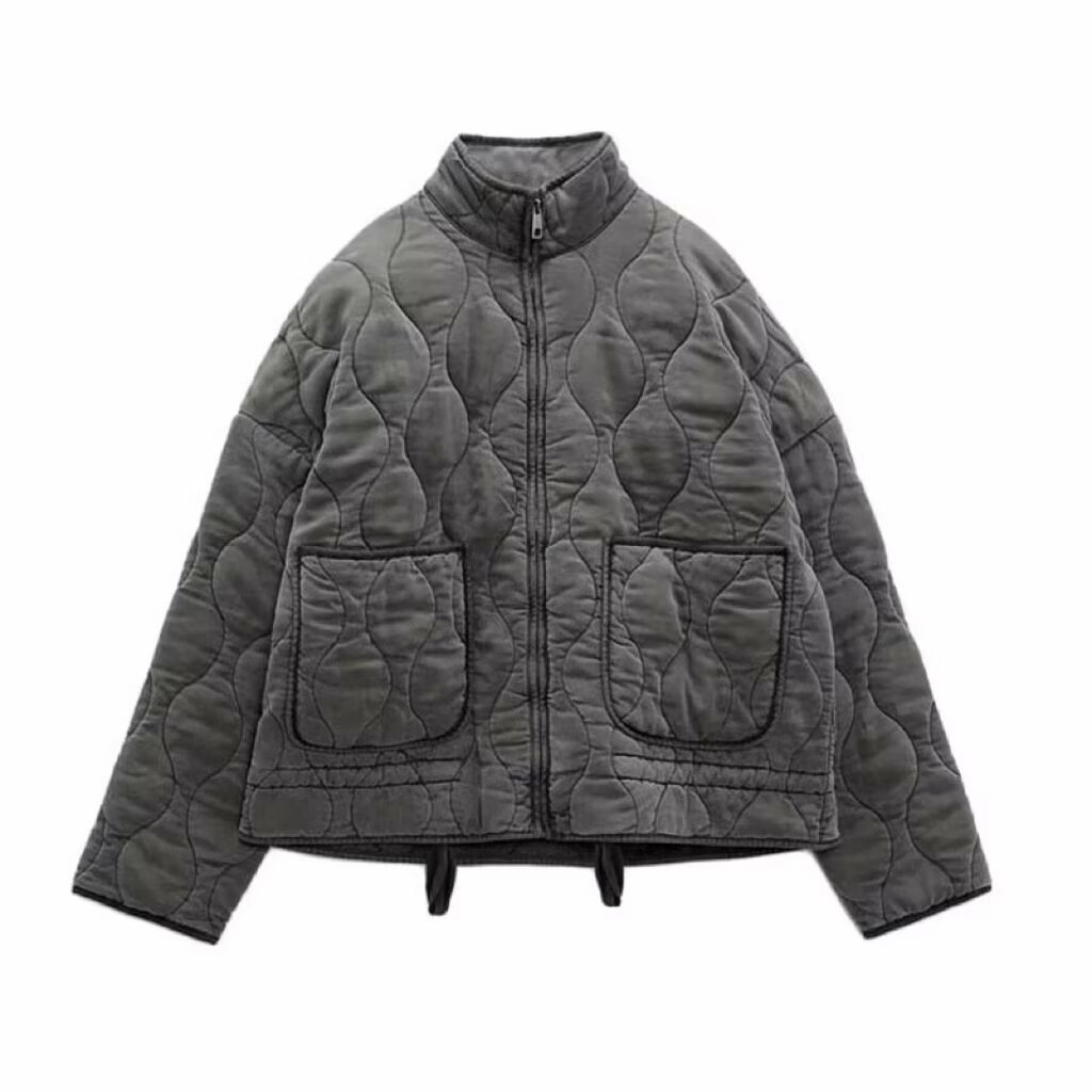 欧洲女装水洗棉服冬季棉外套