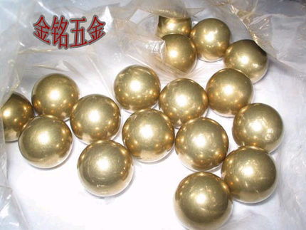 厂家直销铜球纯黄铜实心铜珠健身6 8 10 16 20 25 25.4 30mm