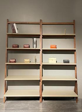 意大利进口马鞍皮硬皮PF/Bookcase意式多层落地置物架柏秋纳家具