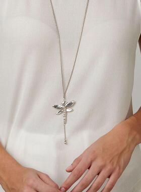 西班牙轻奢毛衣链手工项链