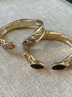 西班牙潮牌UNOde50 水晶手镯个性卡扣手工做旧欧美轻奢春夏新款