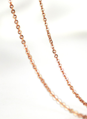 diy钛钢玫瑰不褪色送女友项链