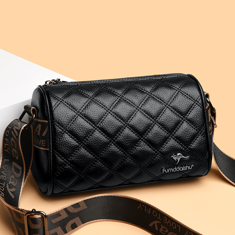 爆款女包2025新款菱格绣线简约百搭宽肩带单肩斜挎包波士顿枕头包,箱包皮具/热销女包/男包,小方包,淘宝优惠券,粉丝福利购,淘宝优惠卷