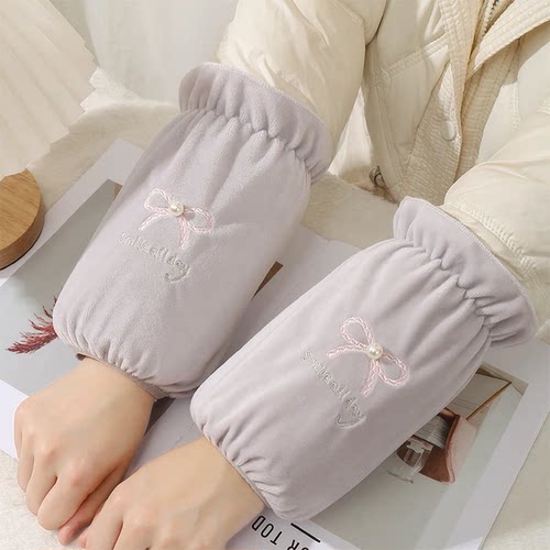 袖套女秋冬短款棉衣耐脏袖头学生百搭羽绒服手袖成人上班家务护袖