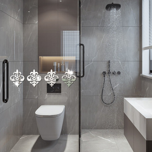 镜面亚克力腰线背景墙面遮丑美化装饰墙贴纸自粘卧室浴室柜子防水