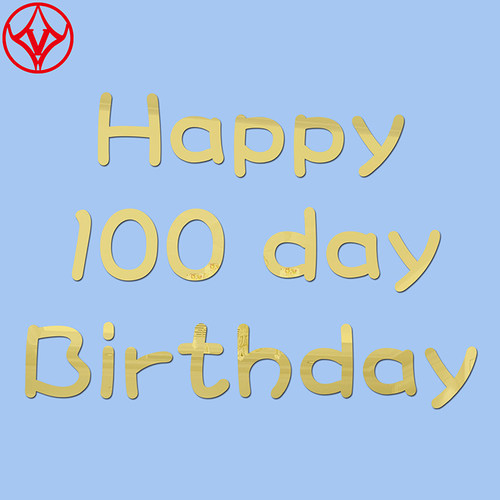亚克力生日快乐墙贴定制