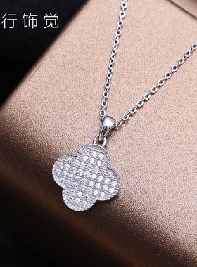 幸运草镶钻短款日韩风时尚饰品