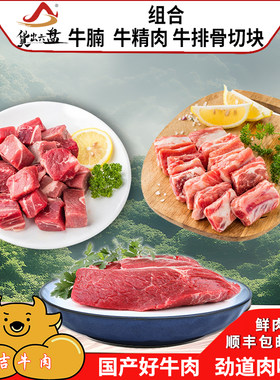 精品牛肉套餐（牛精肉、牛排骨切块各1kg，牛腩2kg）