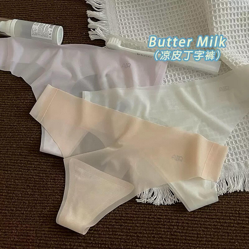 推荐！】超薄裸感丁字裤桑蚕丝底档健身瑜伽内裤女