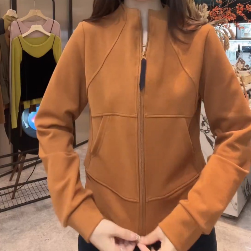 重工立体裁剪拉链卫衣女2025秋季新款简约百搭显瘦立领外套开衫潮