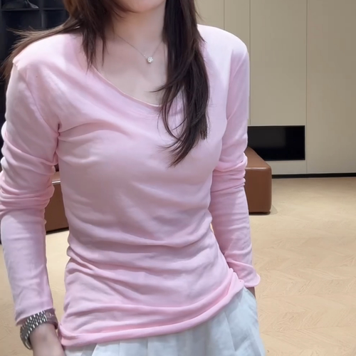 莱赛尔天丝长袖防晒t恤女夏季粉色罩衫2026新款慵懒宽松薄款上衣
