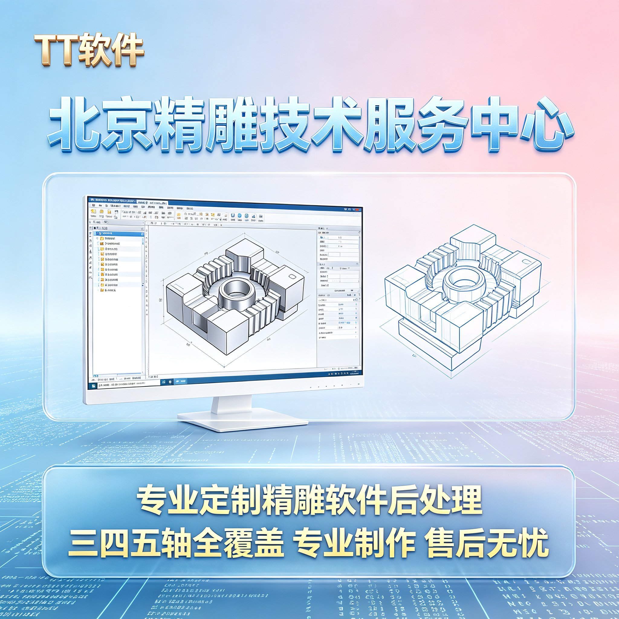 北京精雕后处理  三四五轴定制商务礼品个性定制服务