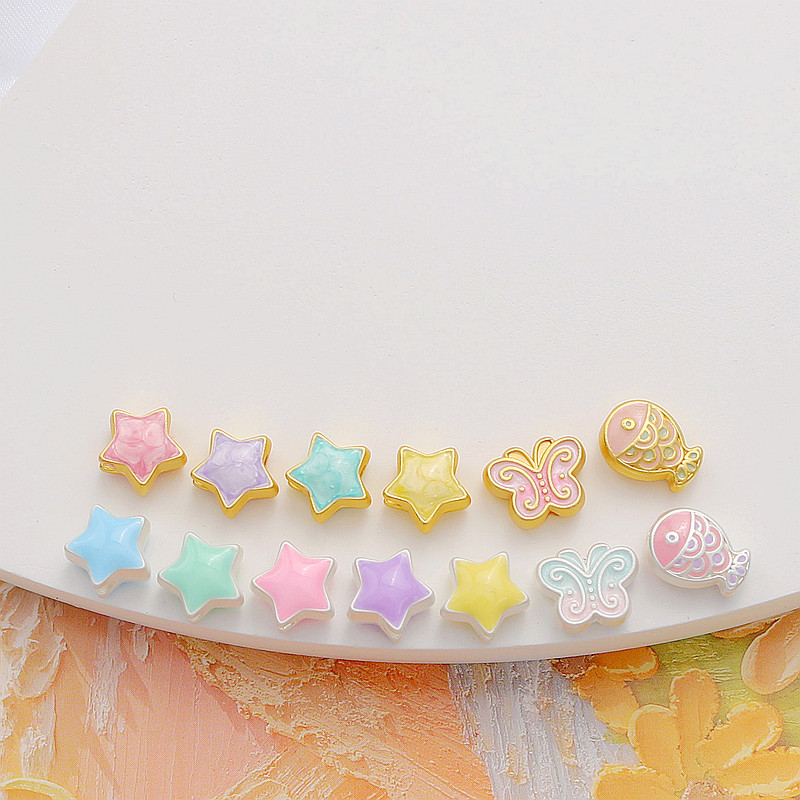 多巴胺配色合金滴油哑银五角星小鱼串珠项链手链diy手工饰品配件,饰品/流行首饰/时尚饰品新,其他DIY饰品配件,淘宝优惠券,粉丝福利购,淘宝优惠卷