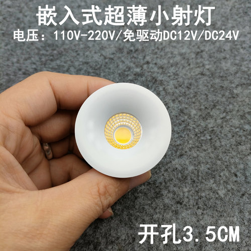 220V12V24伏嵌入式led迷你小射灯