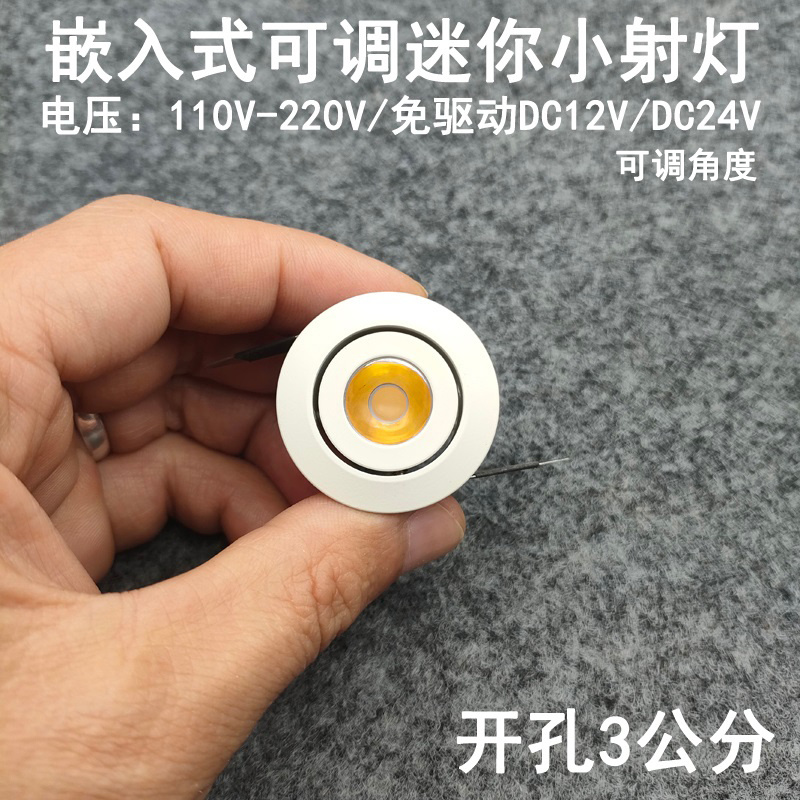 220V12V24伏嵌入式led迷你小射灯