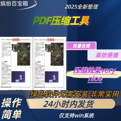 PDF文件压缩软件win版高效便捷无损一键无损压缩工具支持win