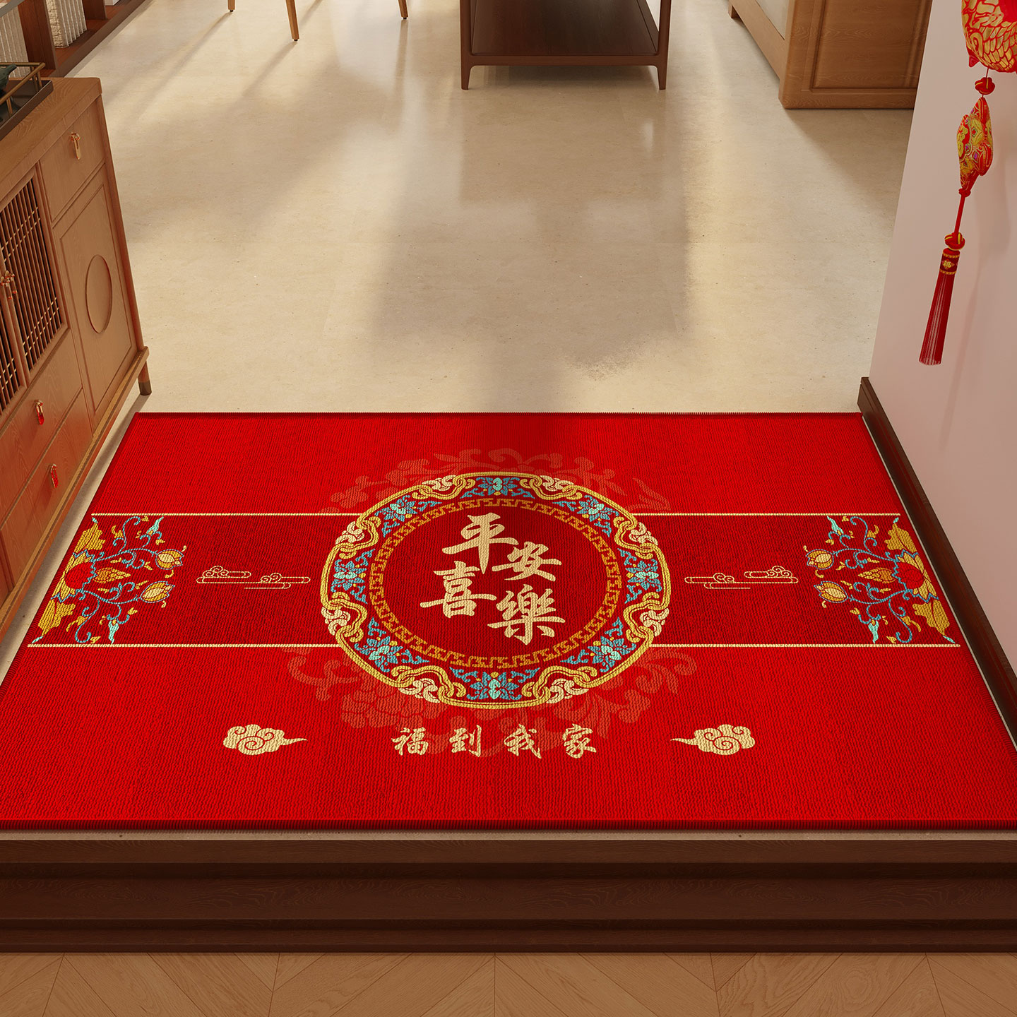 地垫入户门垫进门门口入门门外红脚垫新款防滑地毯家用室内脚踏垫