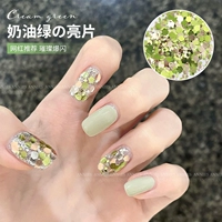 Кремовые блестки для ногтей