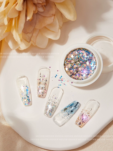 Блестки для ногтей, смешанное ультратонкее украшение для ногтей для маникюра, популярно в интернете, 2024 года, новая коллекция