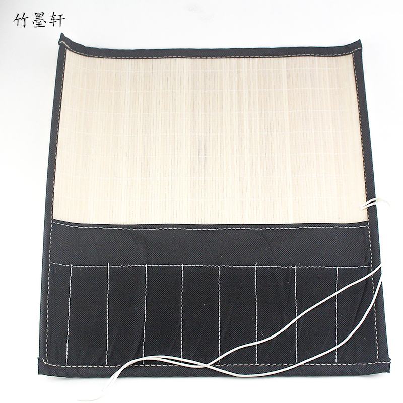 竹墨轩 日式笔帘笔袋毛笔画笔收纳竹帘
