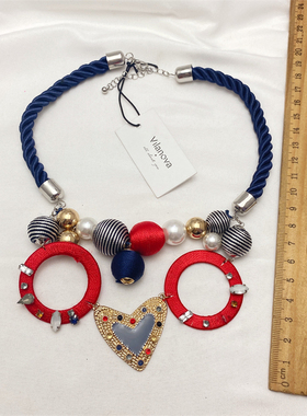 夸张项链大气简约百搭气质流行个性时尚镶钻欧美镀金合金ce740