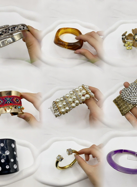 s52欧美外贸原单尾货孤品手镯夸张个性时尚百搭气质简约复古首饰