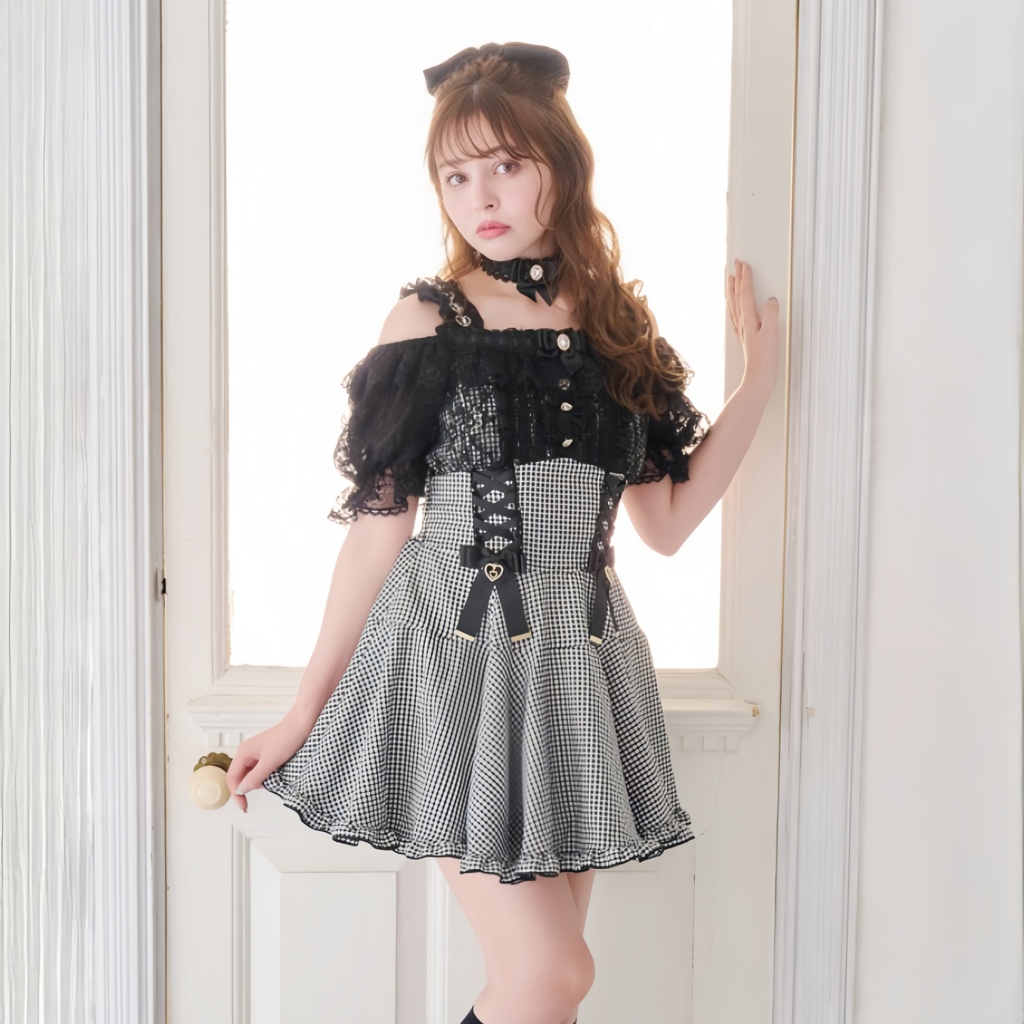 【全款预约】Liz Lisa 露肩层叠连衣裙 152-6011-0