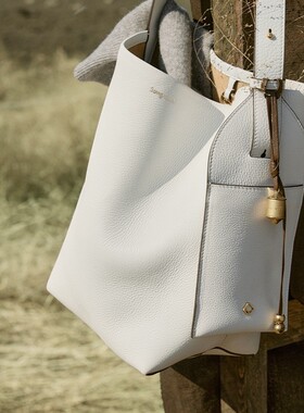 卢昱晓同款山下有坐忘系列陶桶包大容量通勤单肩斜挎包软皮水桶包