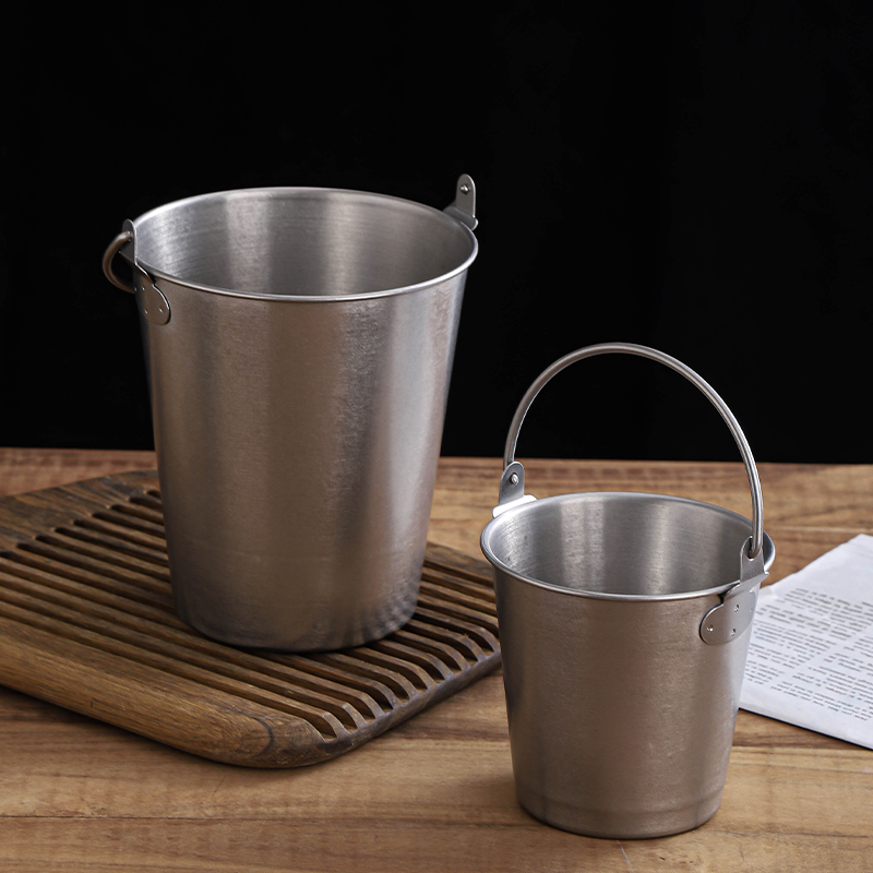 酒吧复古不锈钢做旧创意冰粒桶